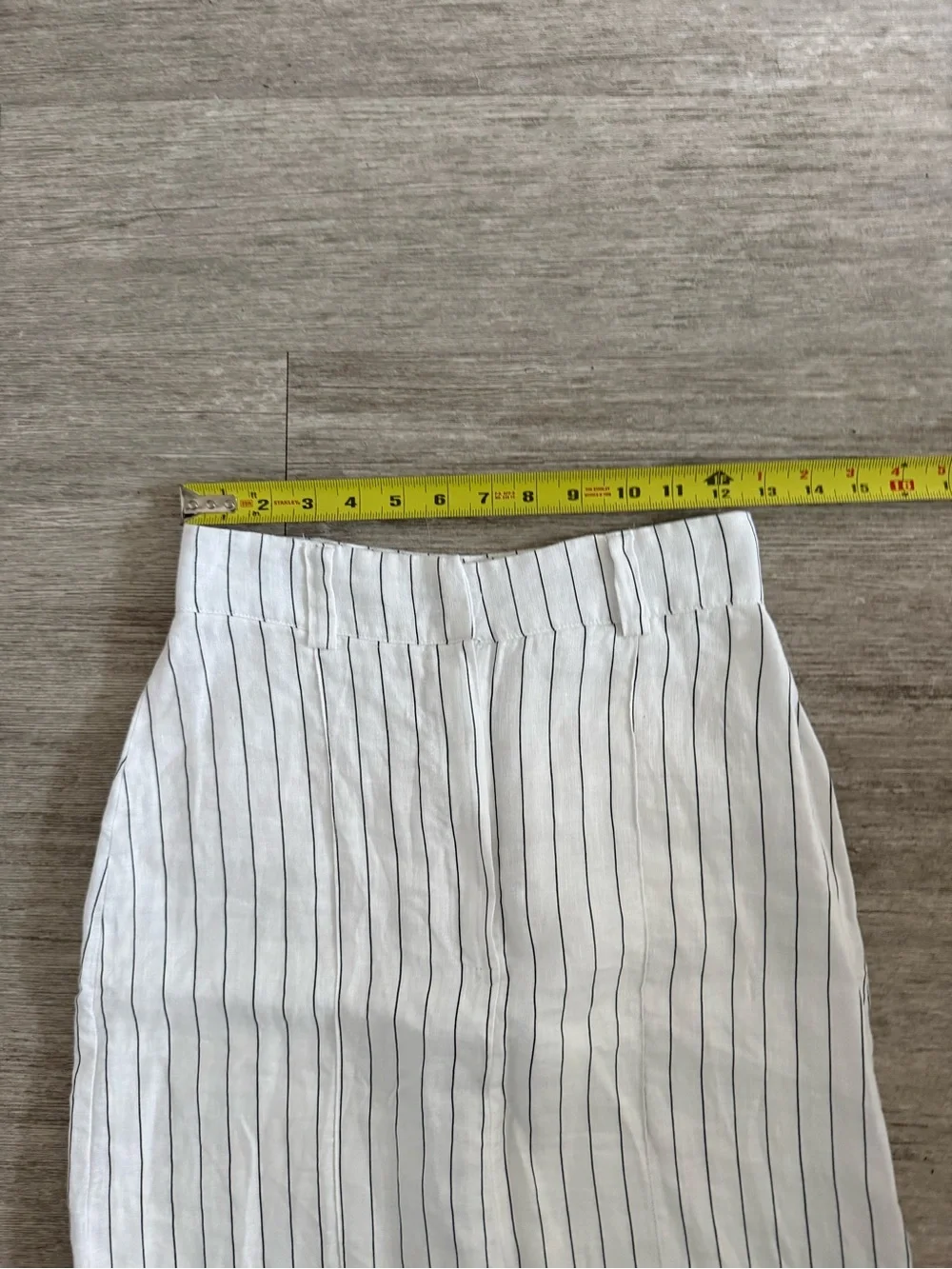 DISSH White Stripe Linen Vest & Midi Maxi Skirt 2 Piece Set Size 4 small